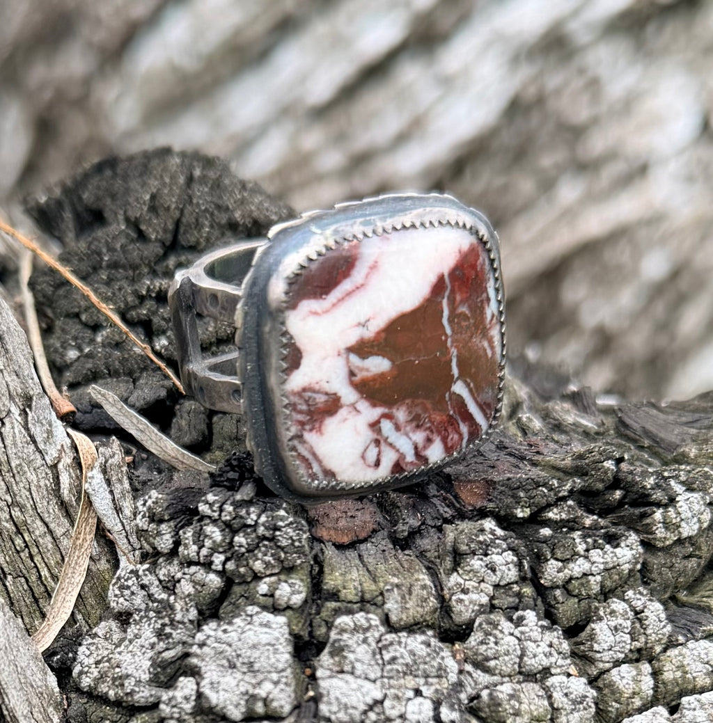 Coconut Jasper Ring