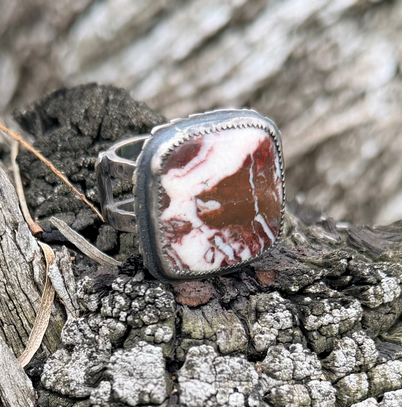 Coconut Jasper Ring