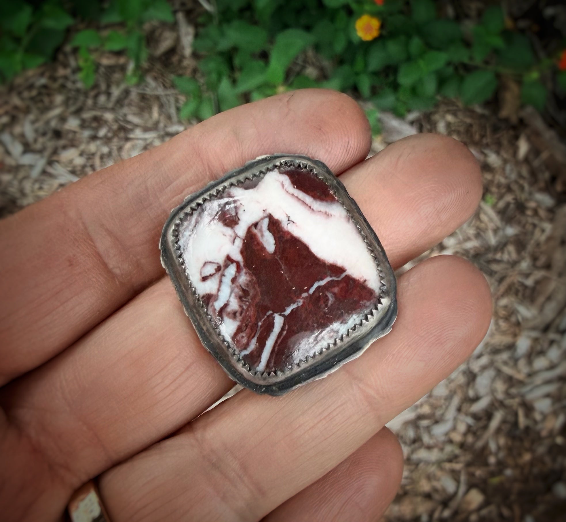 Coconut Jasper Ring
