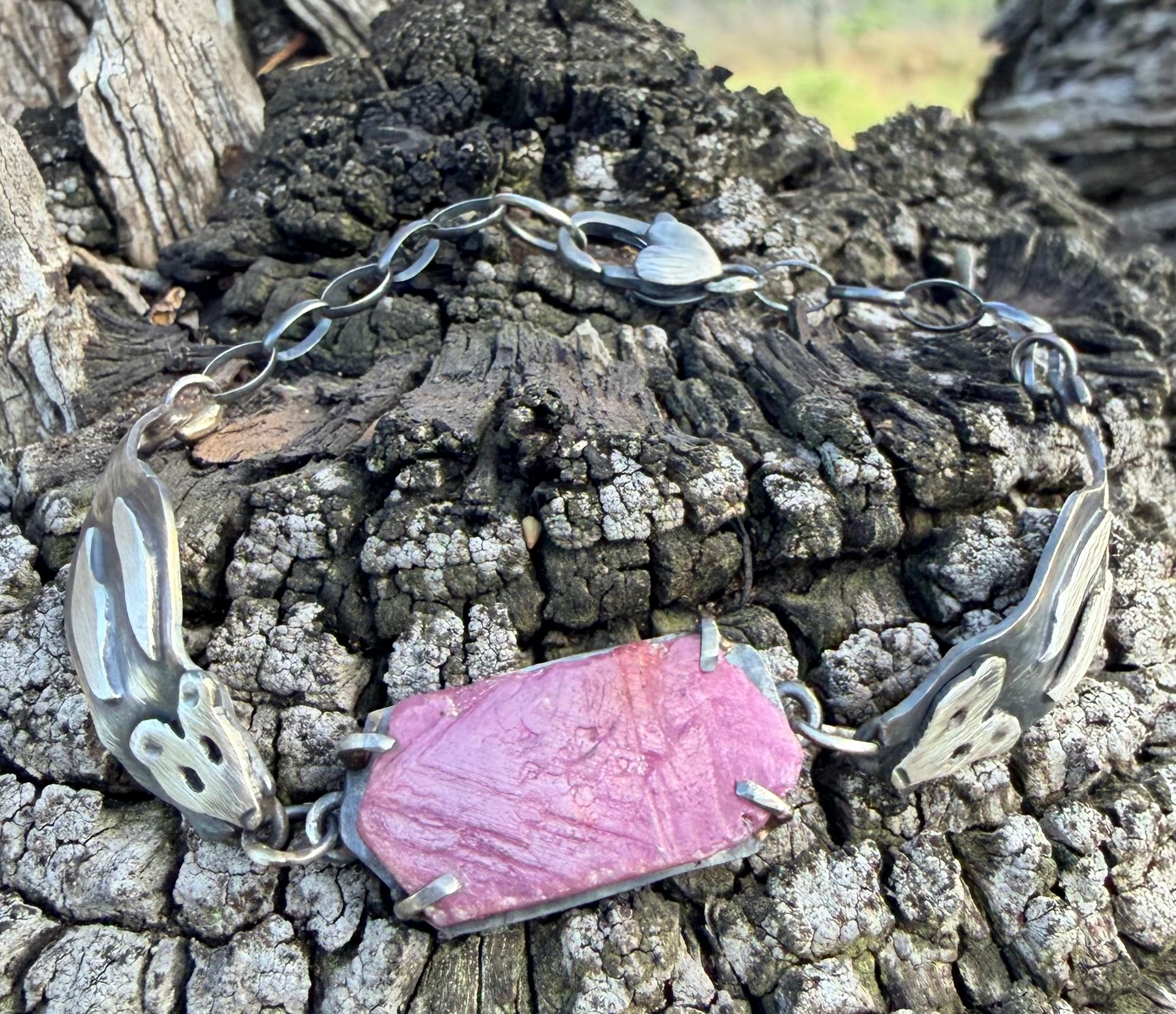 Opossum Raw Ruby Bracelet