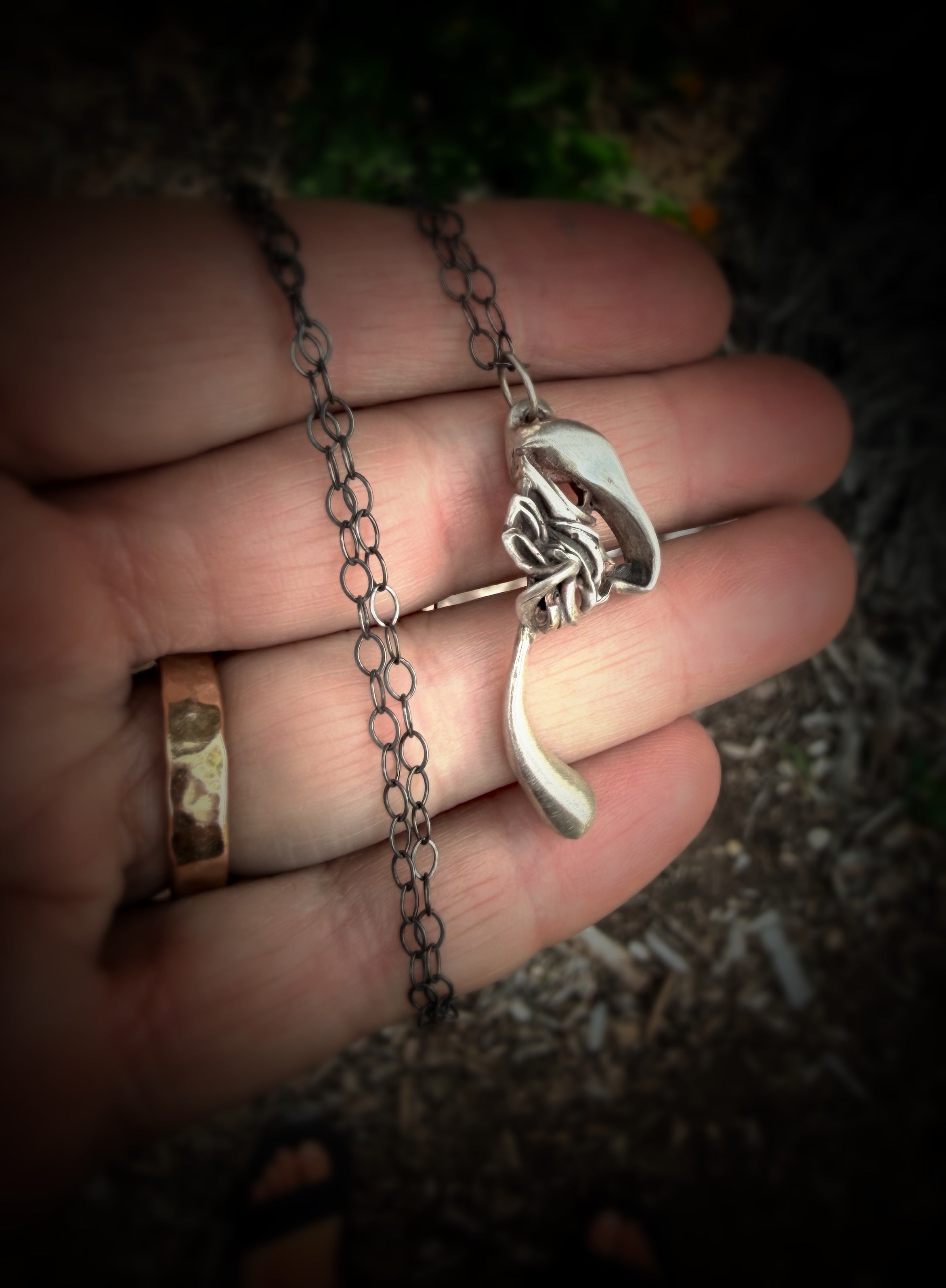 Sculptural Squiggle Pendant