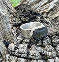 Silver Sheen Obsidian Goth Ring