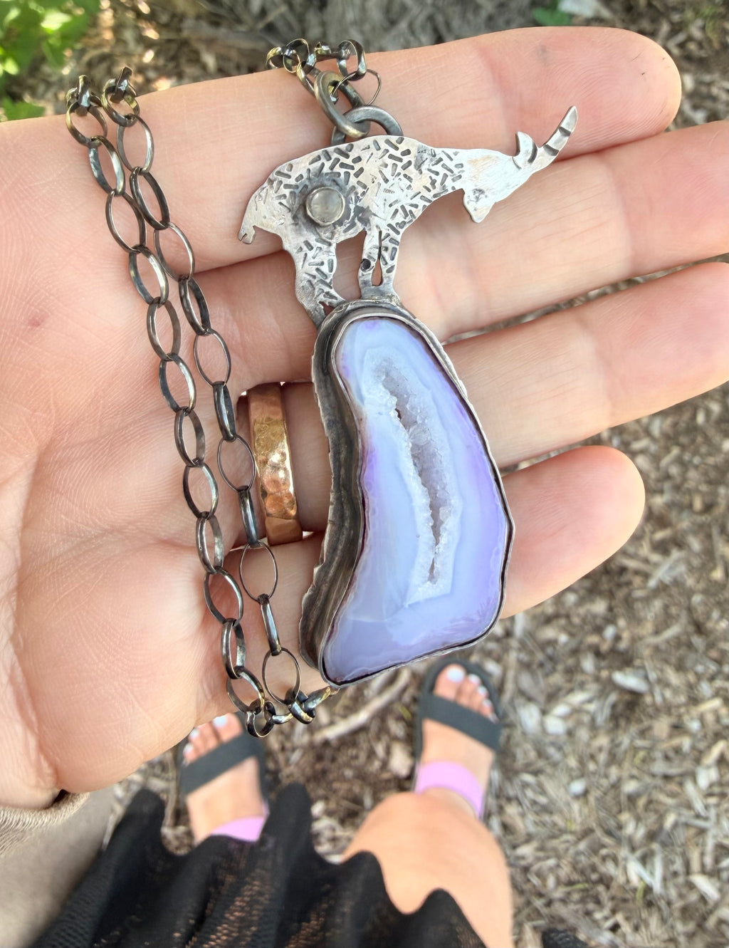 Be Brave Mountain Goat Necklace
