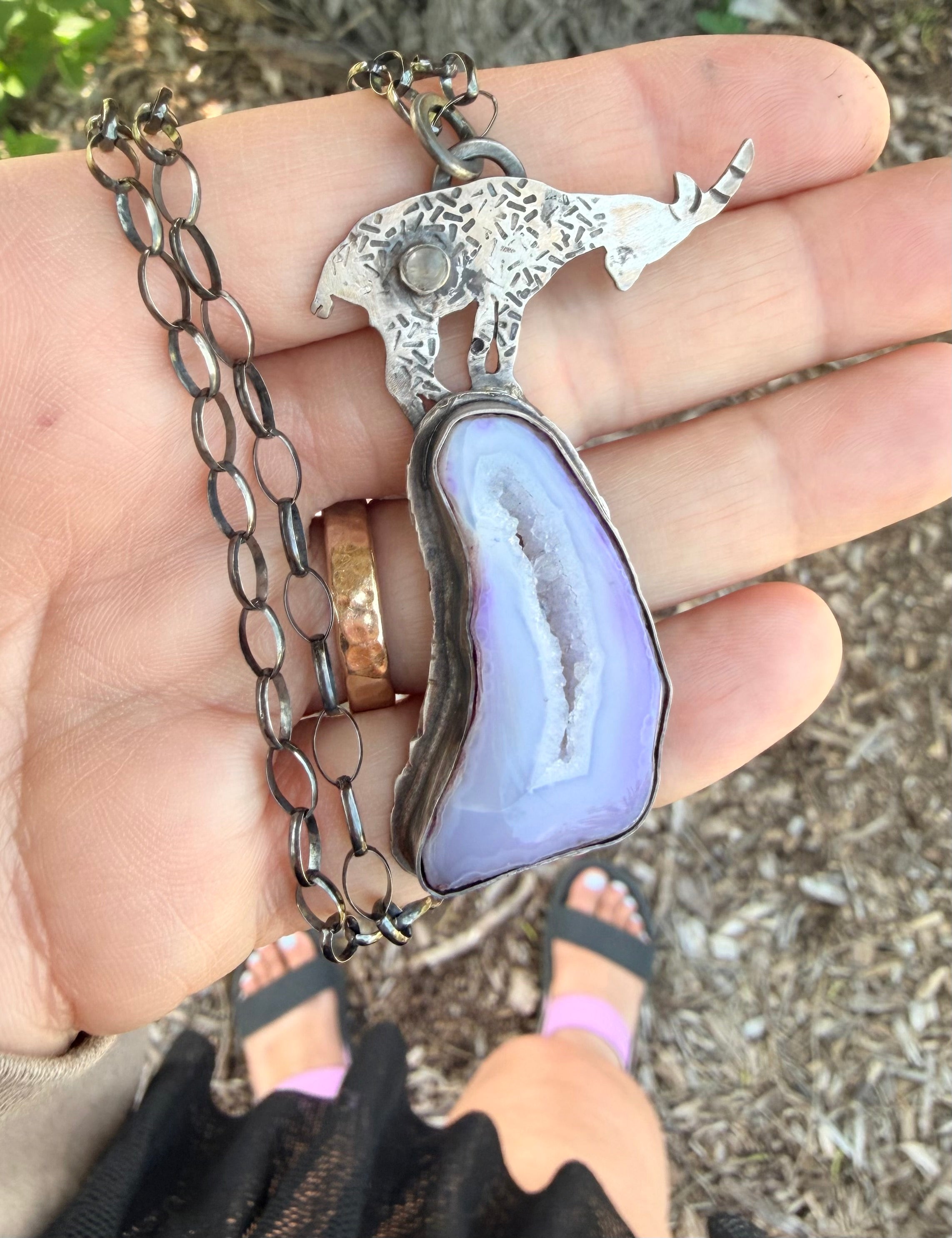 Be Brave Mountain Goat Necklace