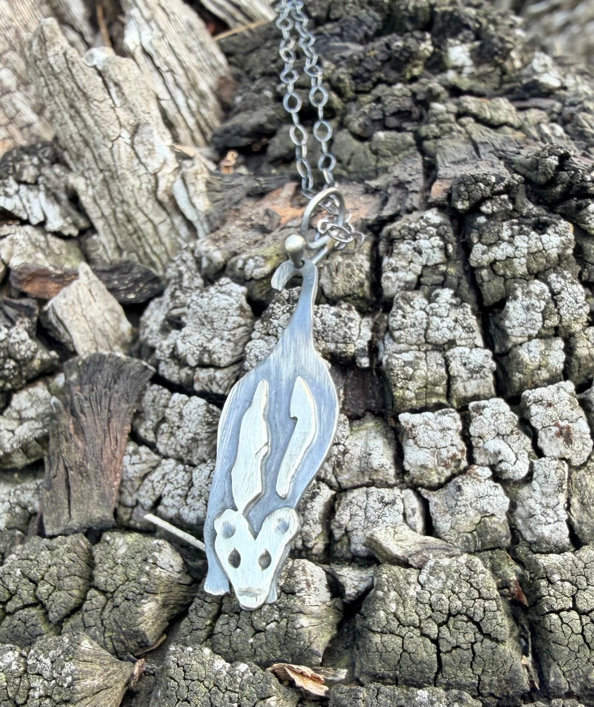 Hanging Opossum Necklace