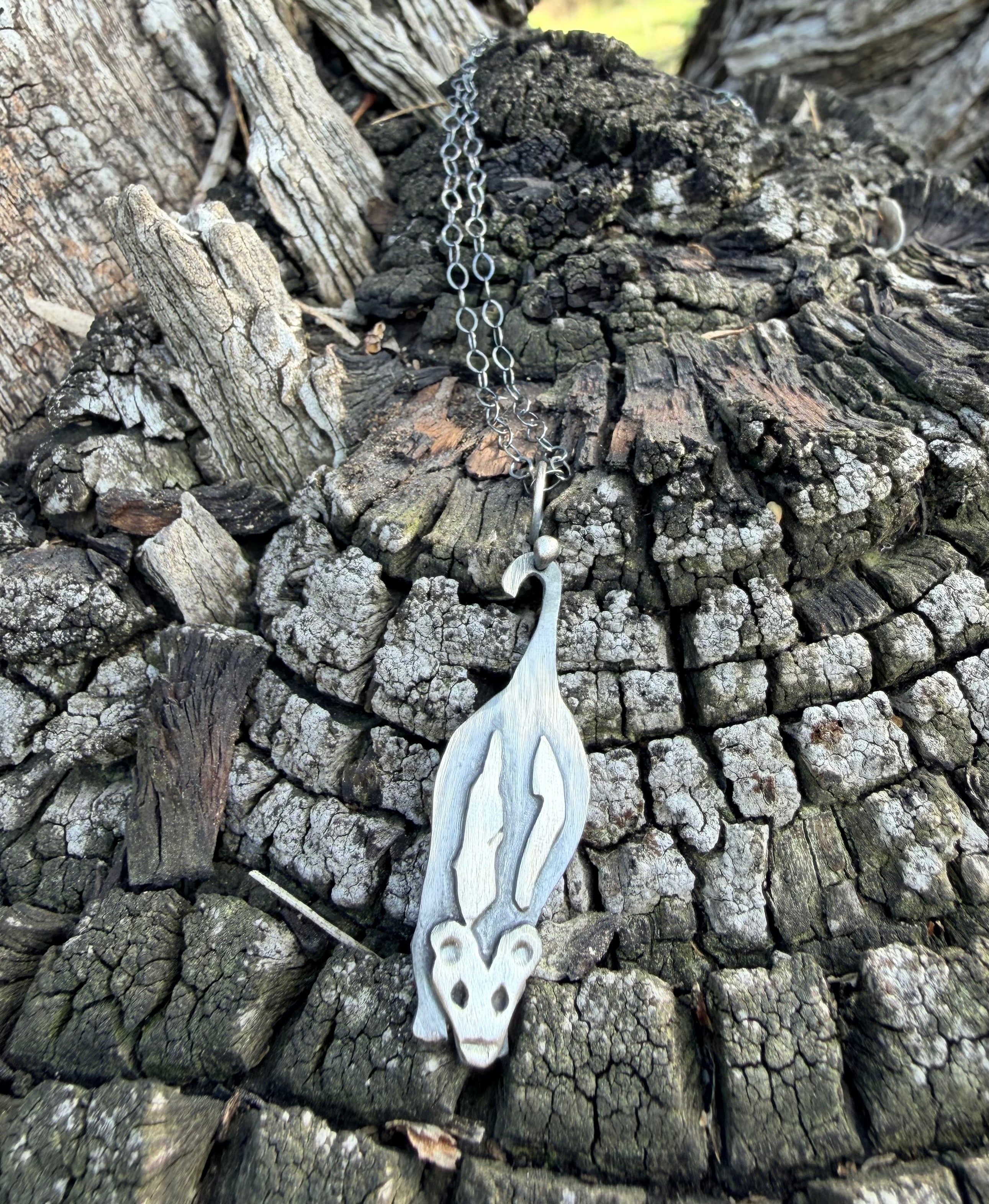 Hanging Opossum Necklace