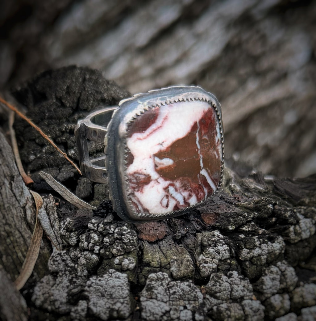 Coconut Jasper Ring