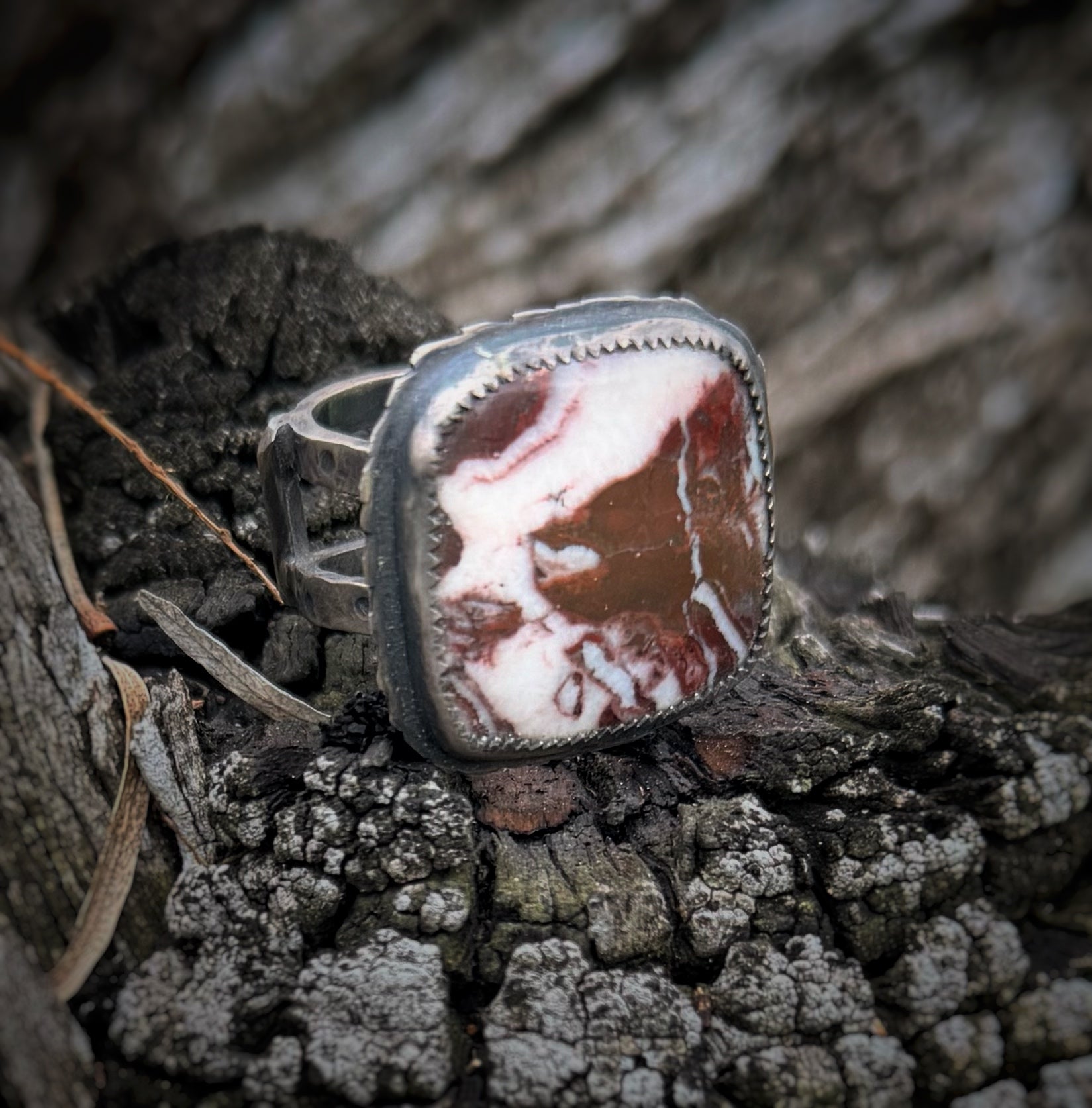 Coconut Jasper Ring