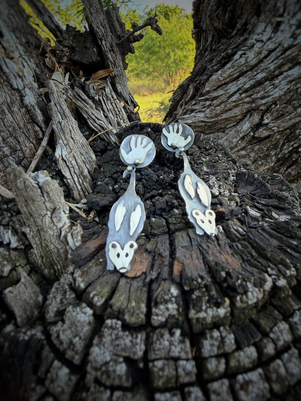 Opossum Love Dangle Earrings