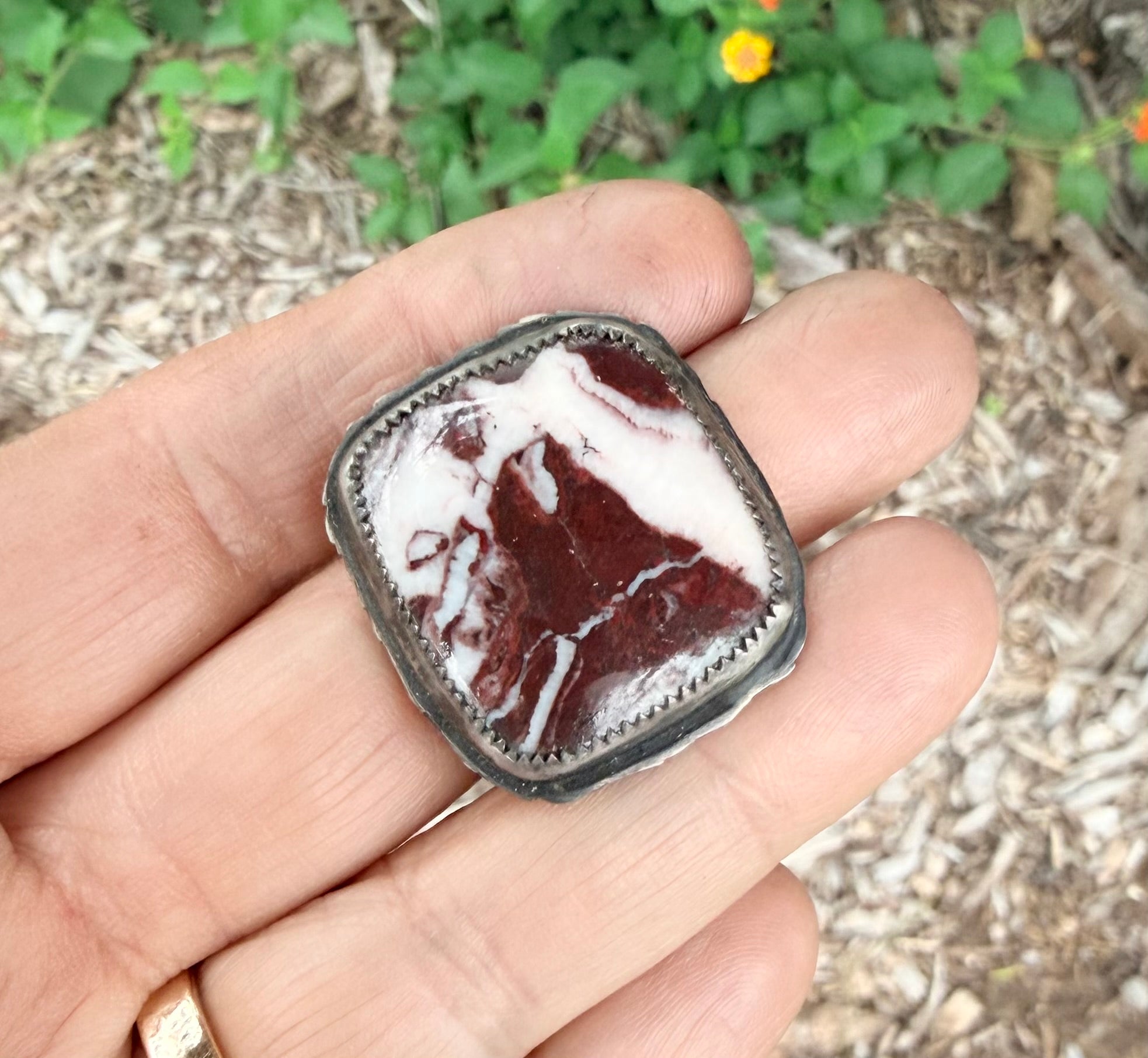 Coconut Jasper Ring