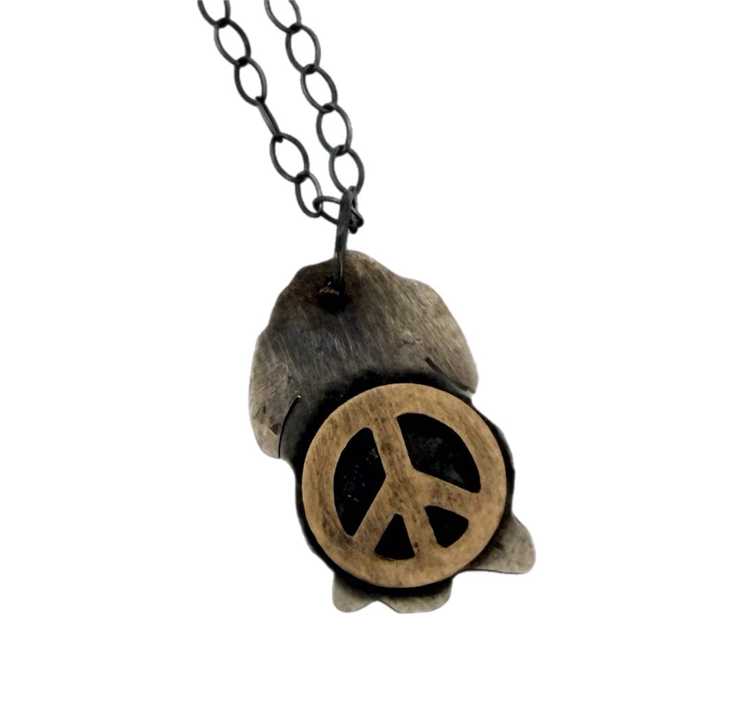 Peace Bunny Necklace