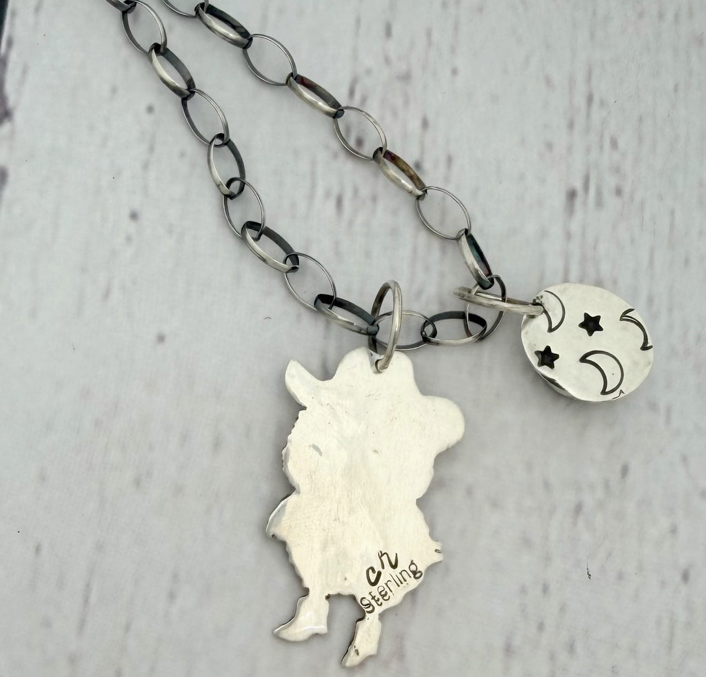 Cowboy Chick Charm Necklace