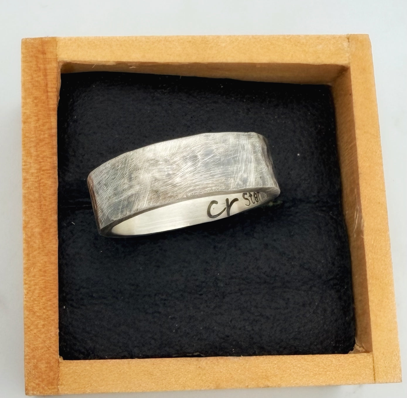 Hammered Sterling Silver Band Ring