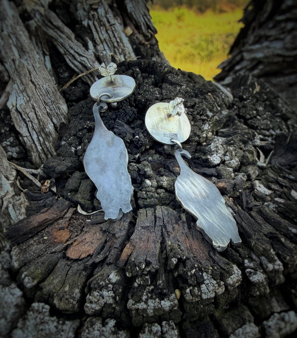 Opossum Love Dangle Earrings