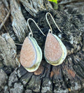 Druzy Quartz Dangle Earrings
