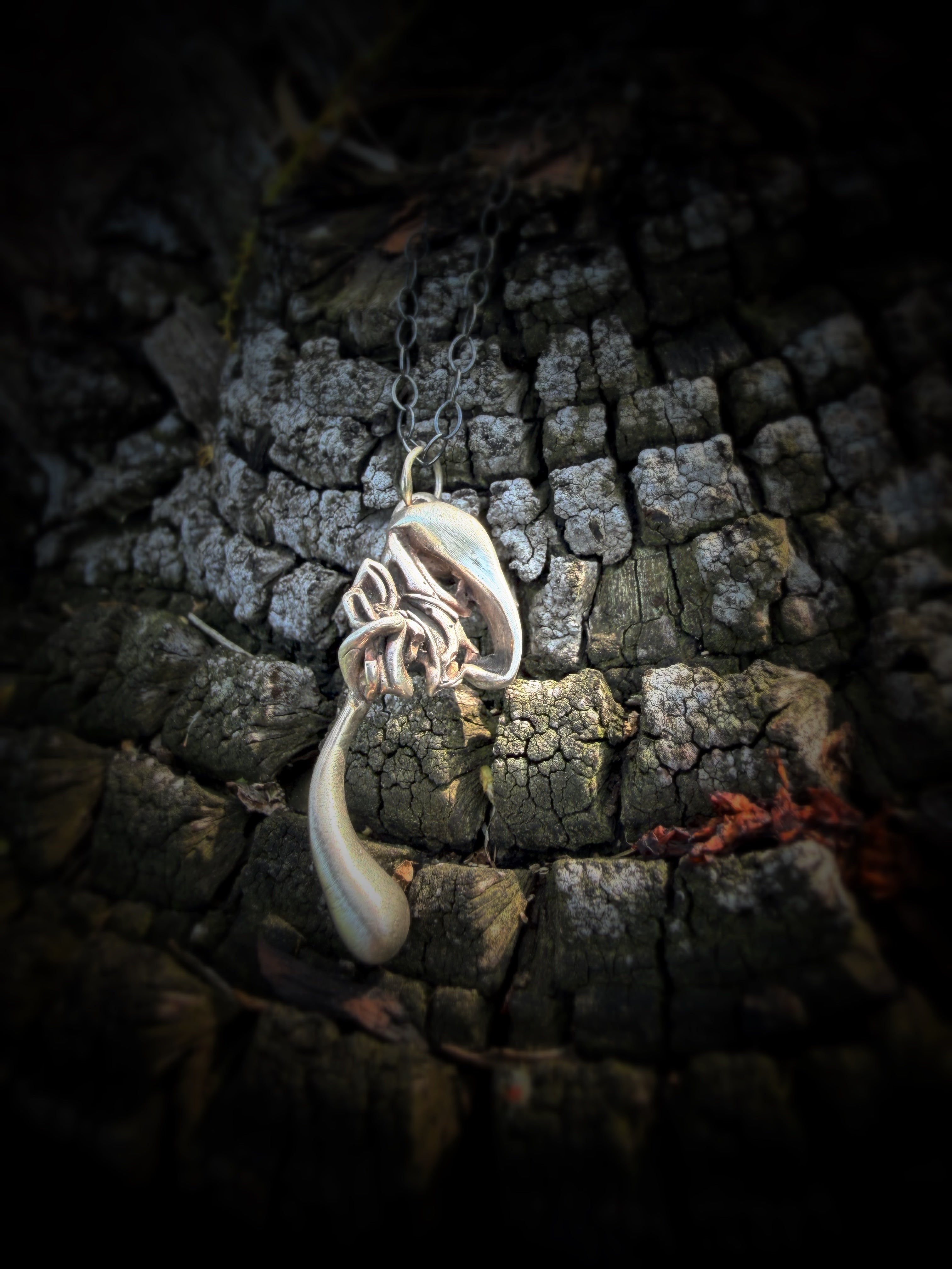 Sculptural Squiggle Pendant