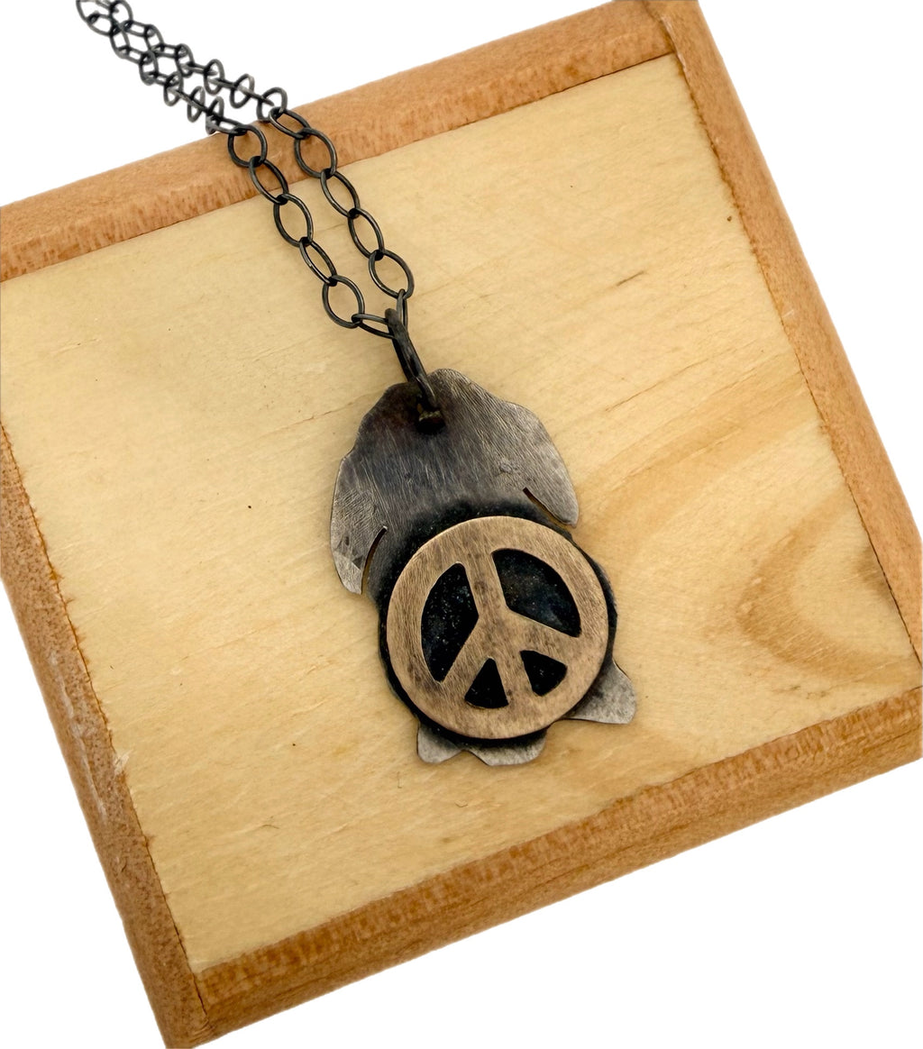 Peace Bunny Necklace