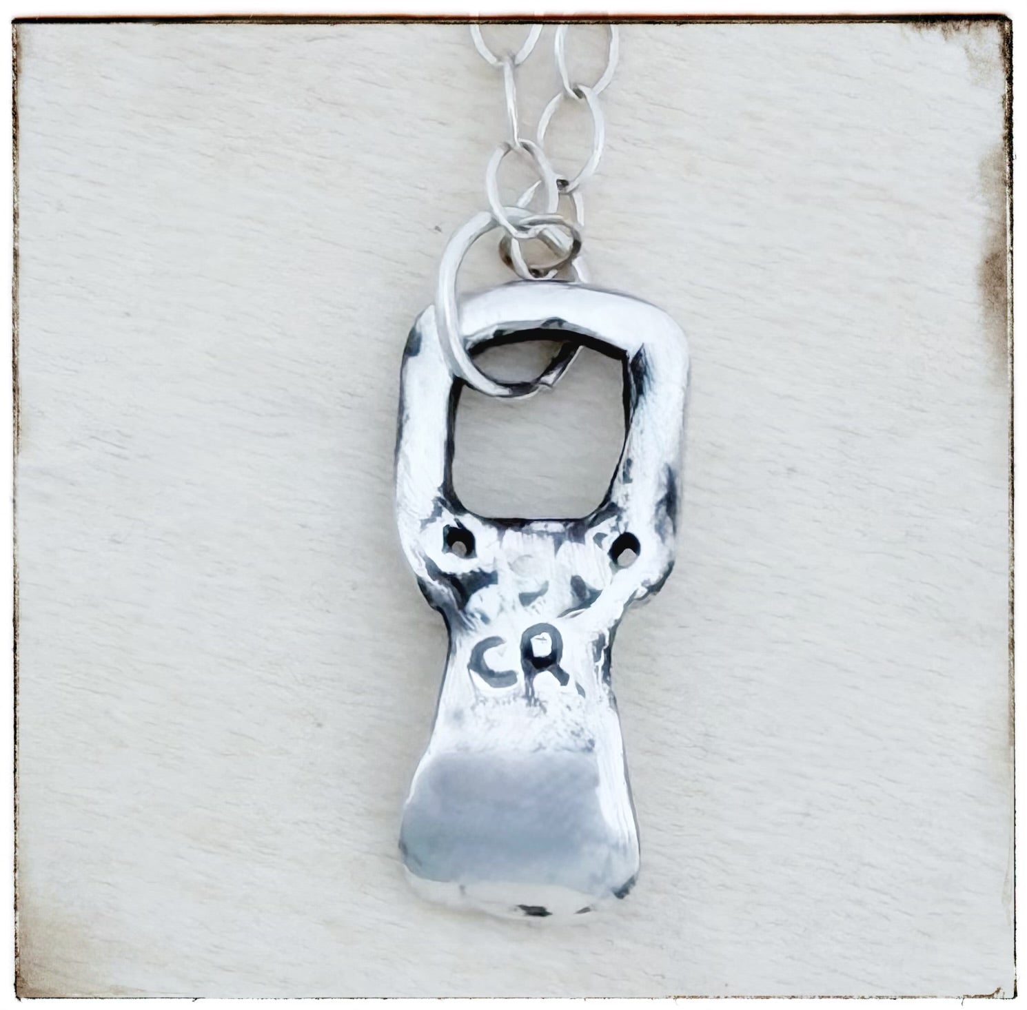 Tiny Soda Can Tab Sterling Silver Necklace