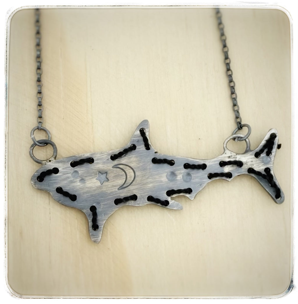 Stitched Shark Necklace