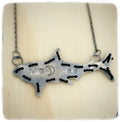 Stitched Shark Necklace