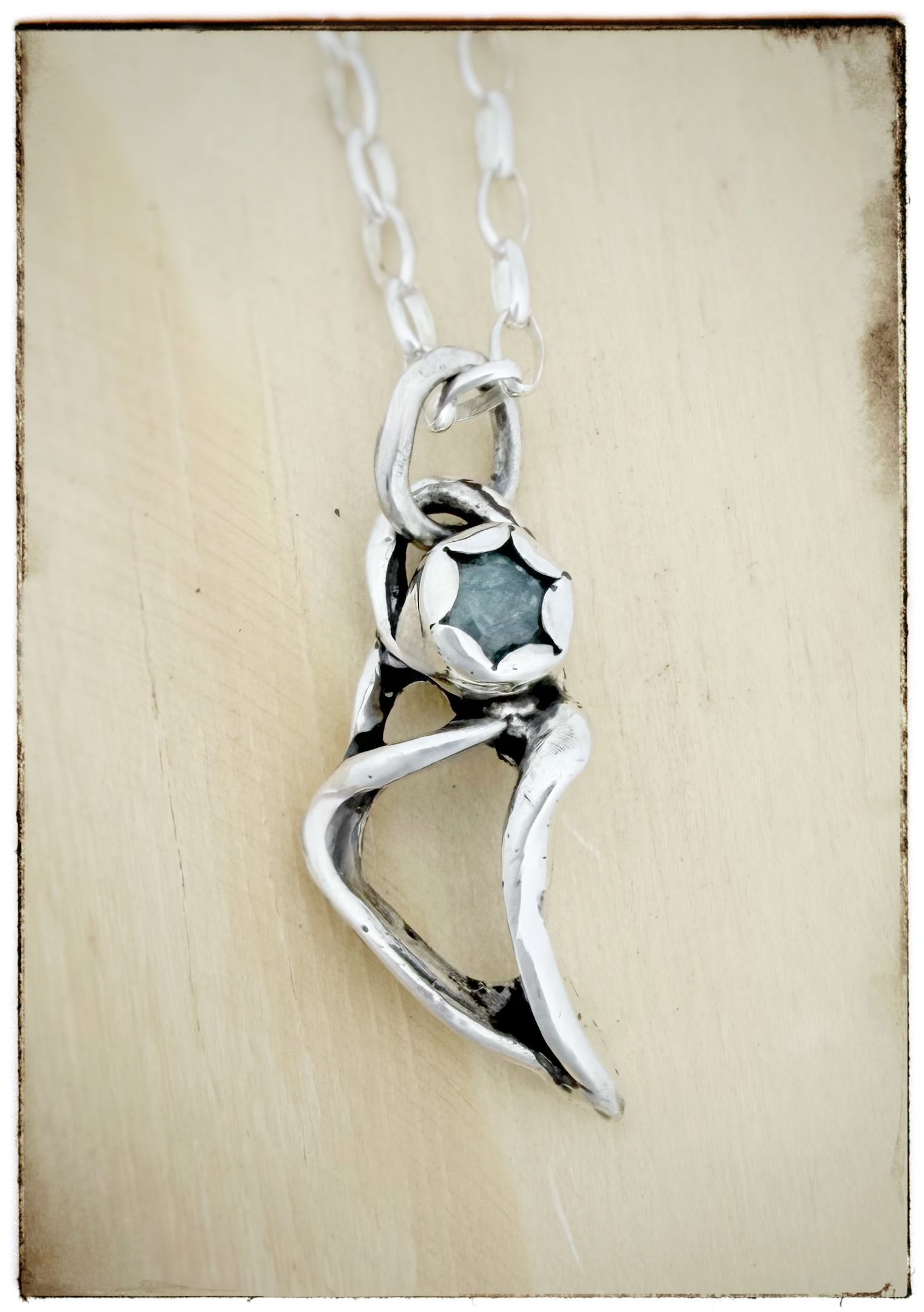 Kyanite Silver Necklace