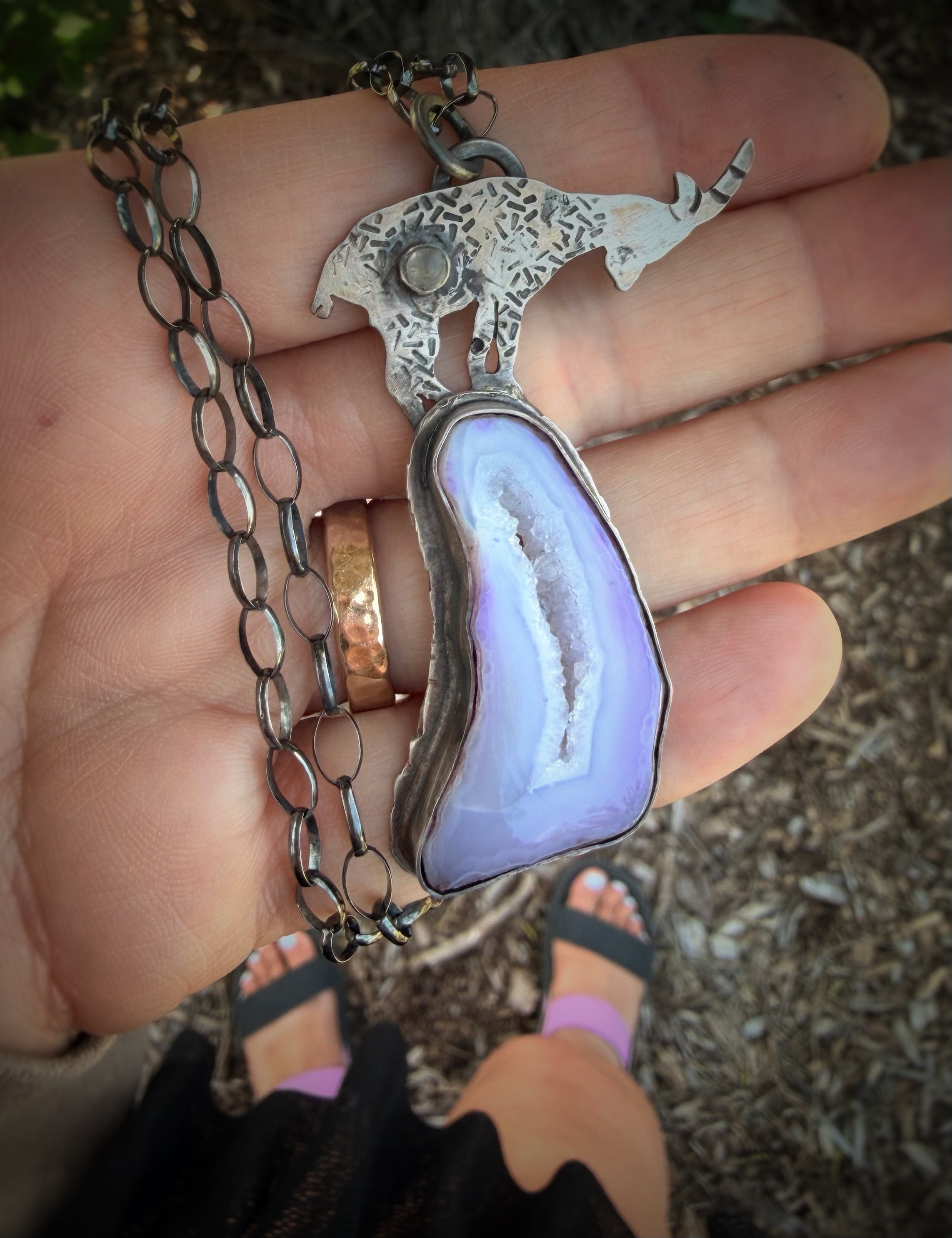 Be Brave Mountain Goat Necklace