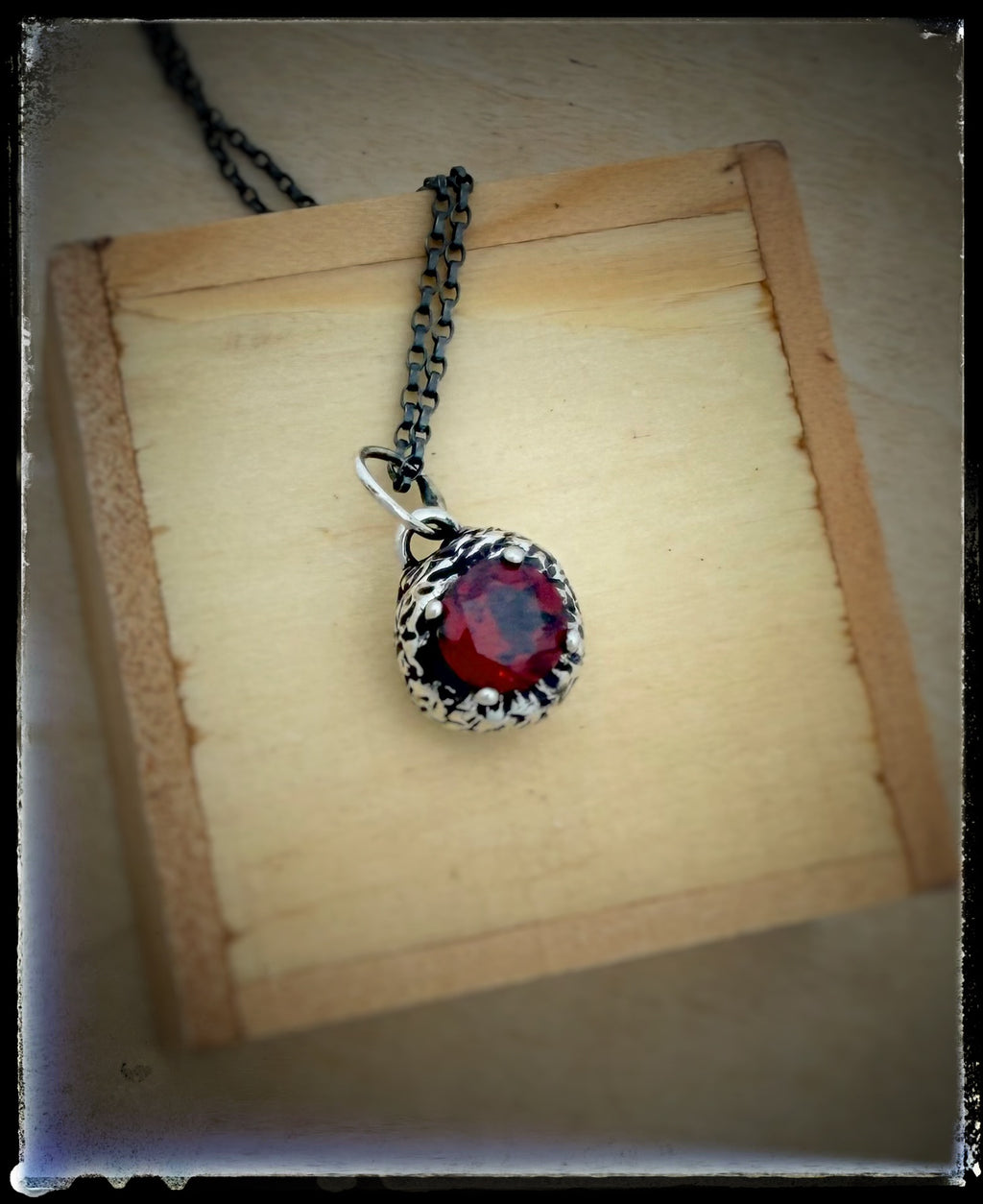 Scarlet Dream Garnet Necklace