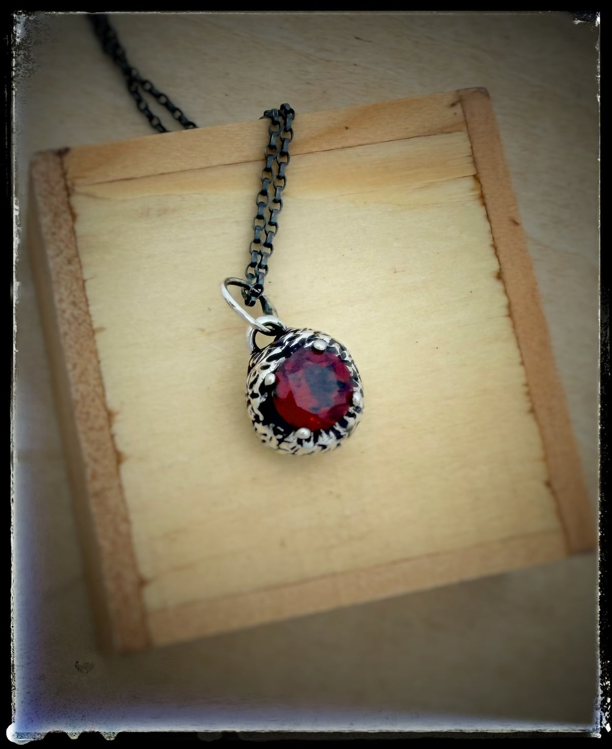 Scarlet Dream Garnet Necklace