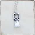 Tiny Soda Can Tab Sterling Silver Necklace