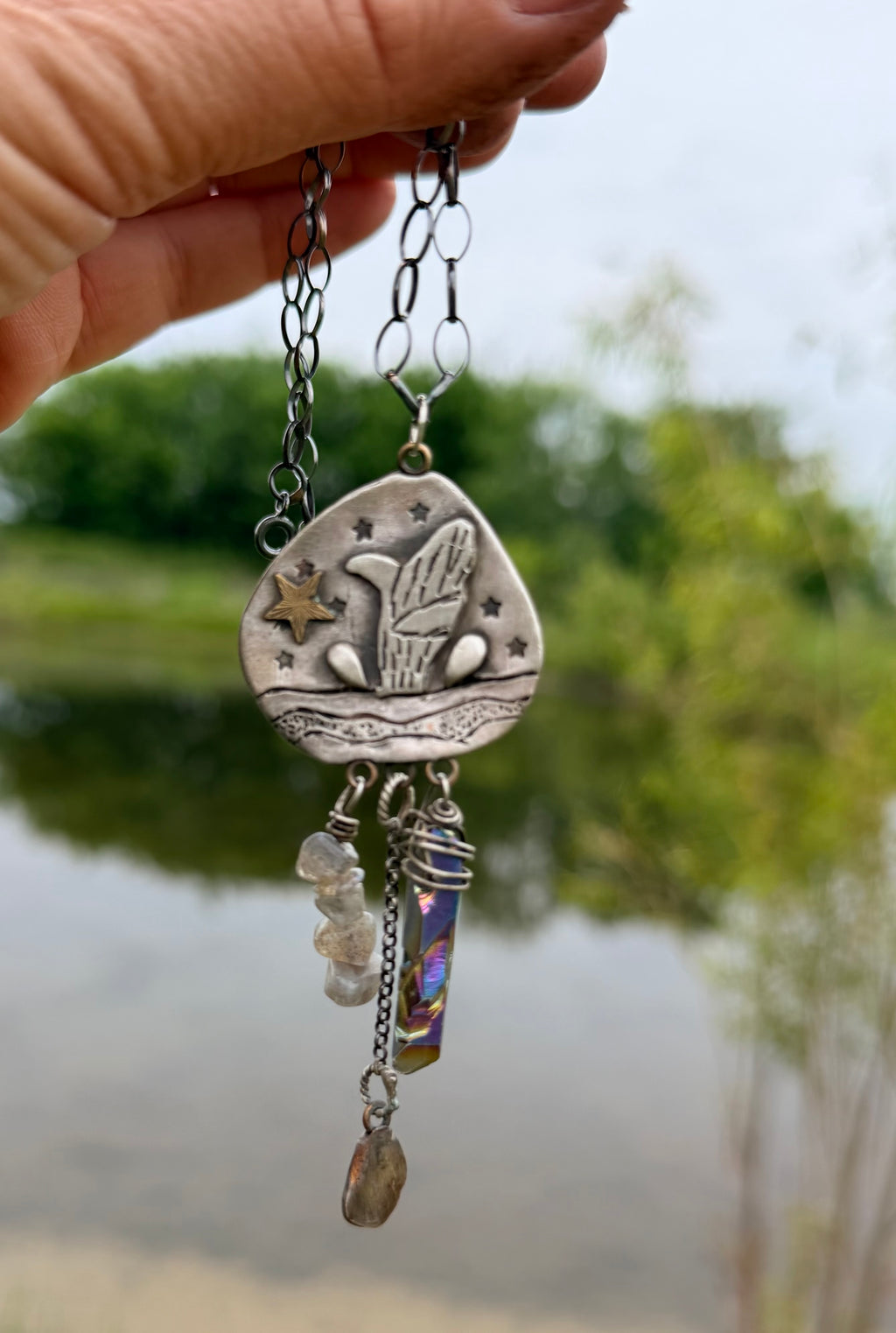 Whale Love Charm Necklace