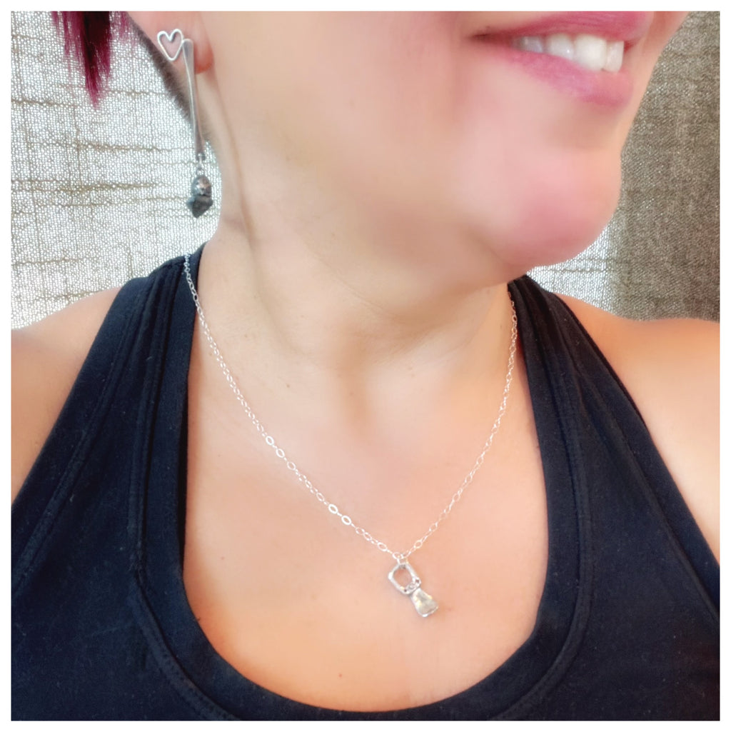 Tiny Soda Can Tab Sterling Silver Necklace