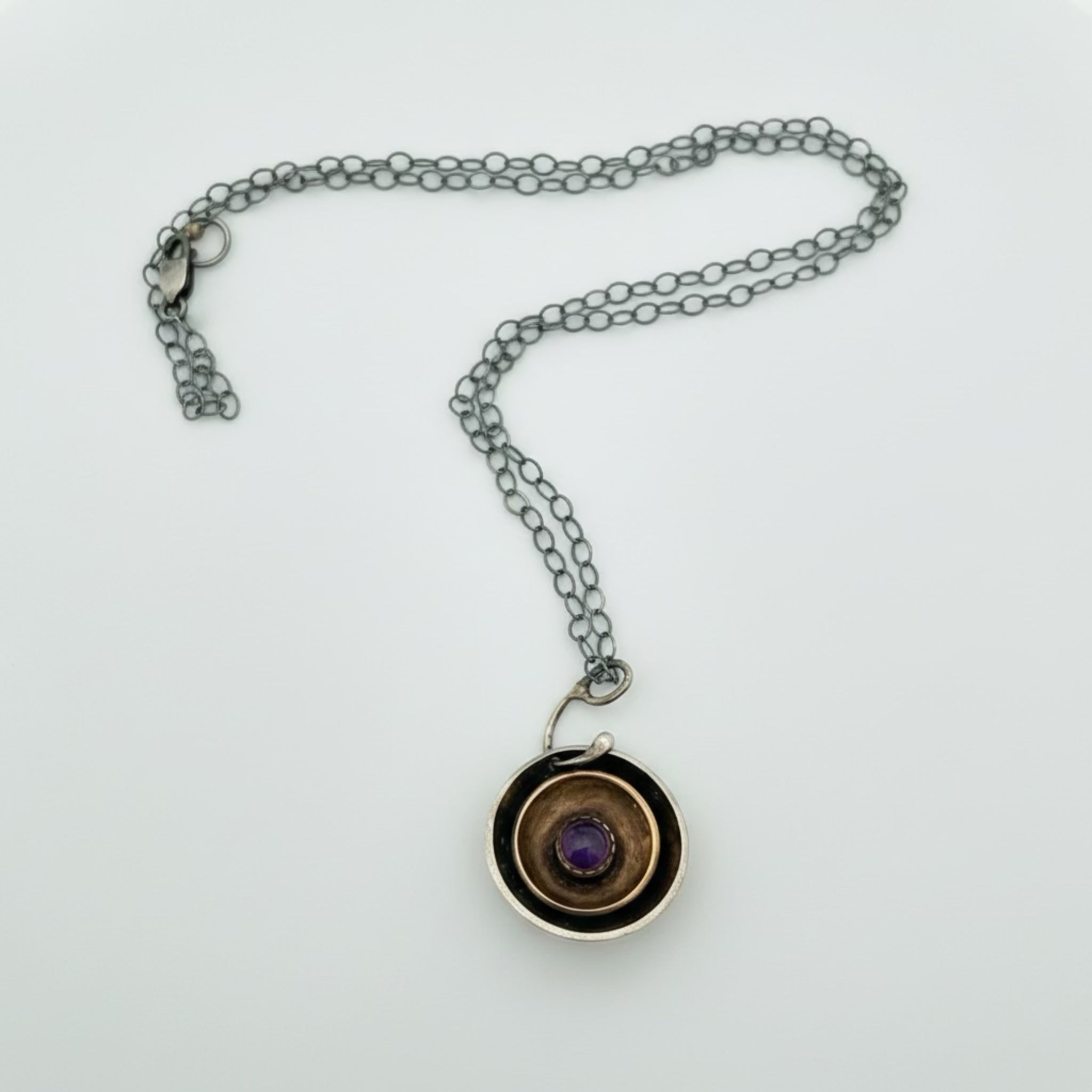 Amethyst Dome Necklace