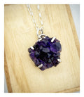 Amethyst Crystal Cluster Necklace