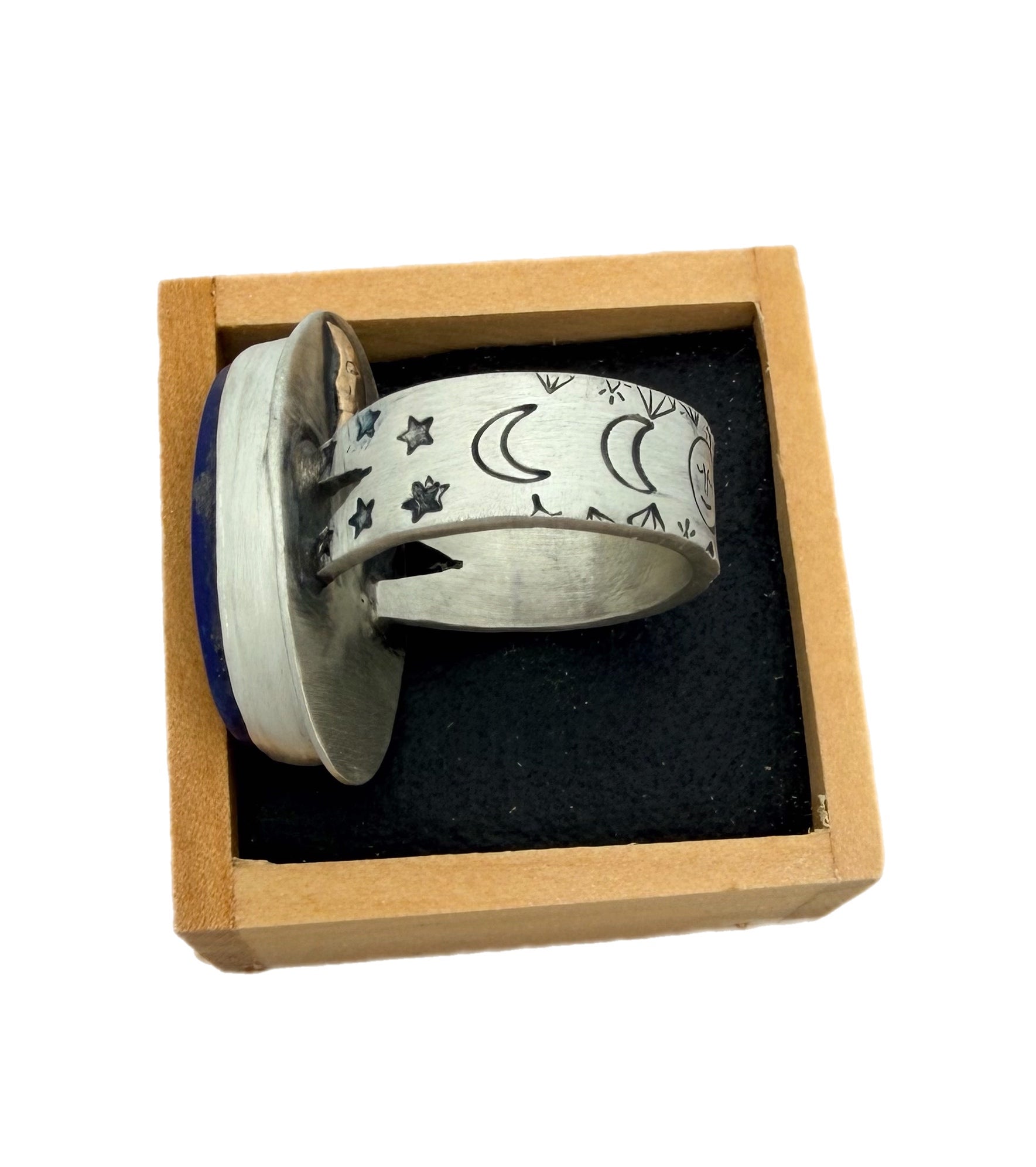 Lapis Lazuli Moonphase Ring