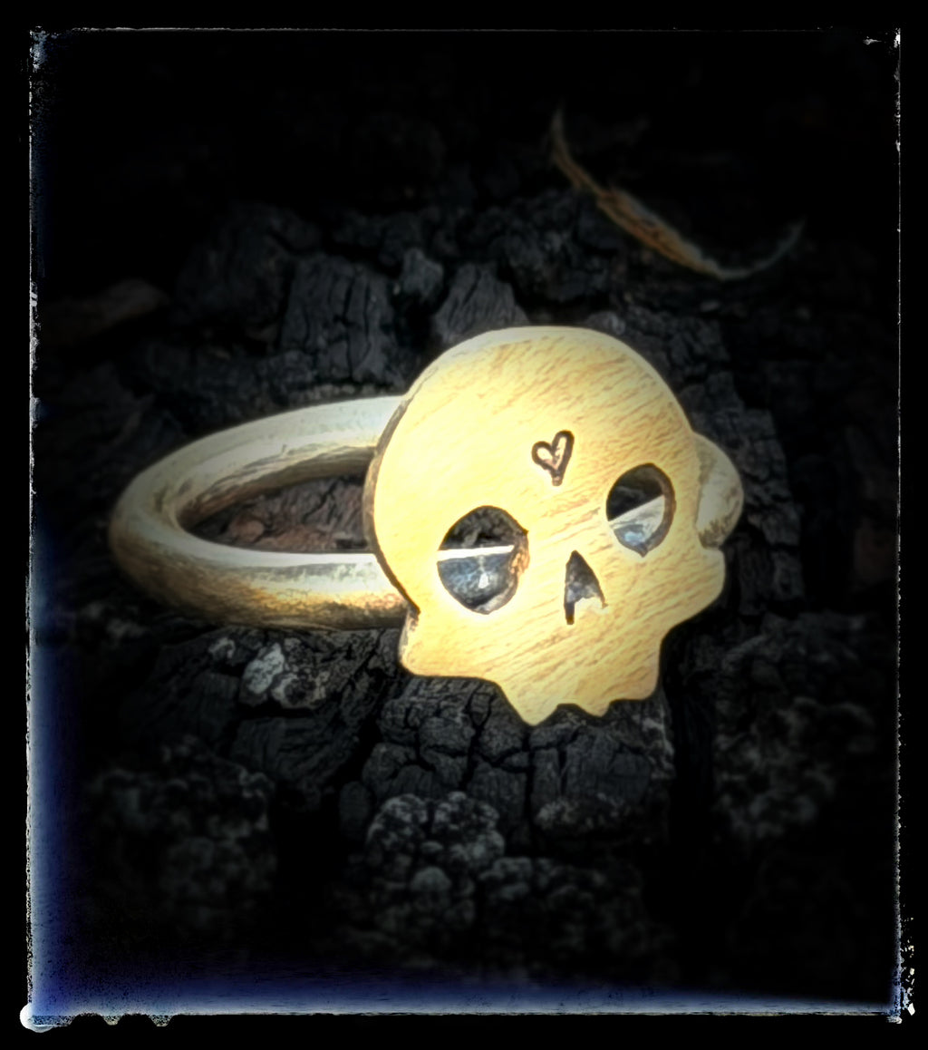 Golden Skull Ring