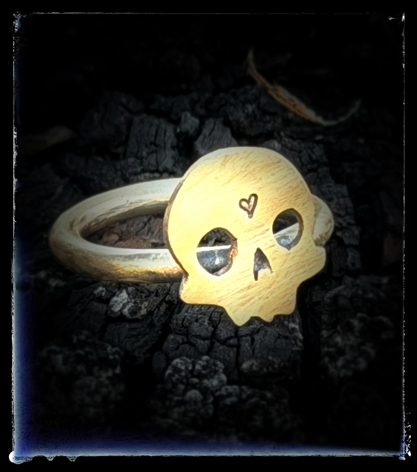 Golden Skull Ring