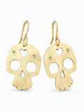 Golden Skull Earrings