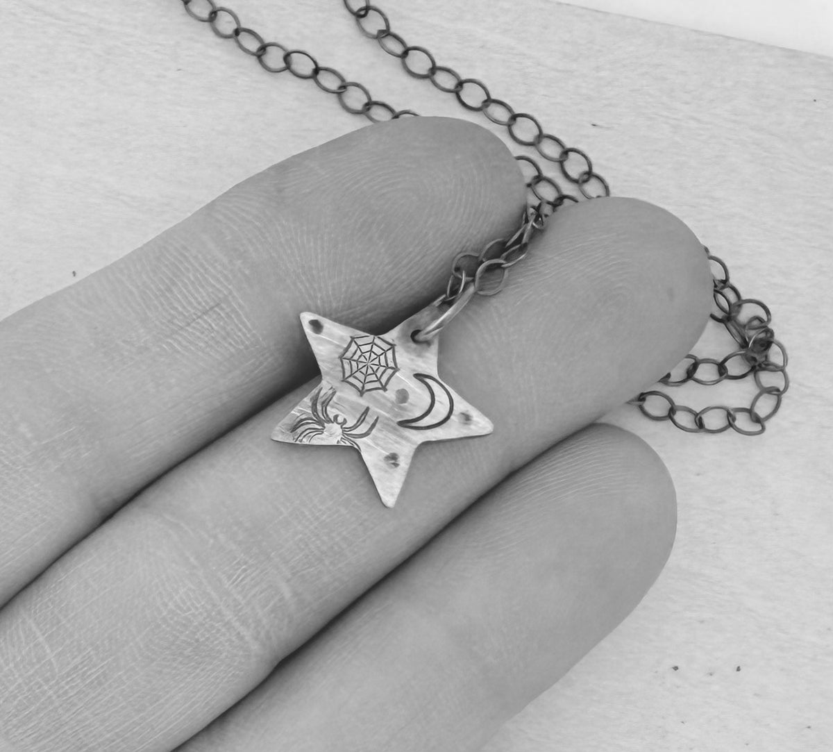 Spooky Season Celestial Star Necklace