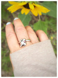 Sculptural Splat Sterling Silver Ring