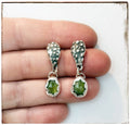 Prickly Pear Rose-Cut Vesuvianite Earrings