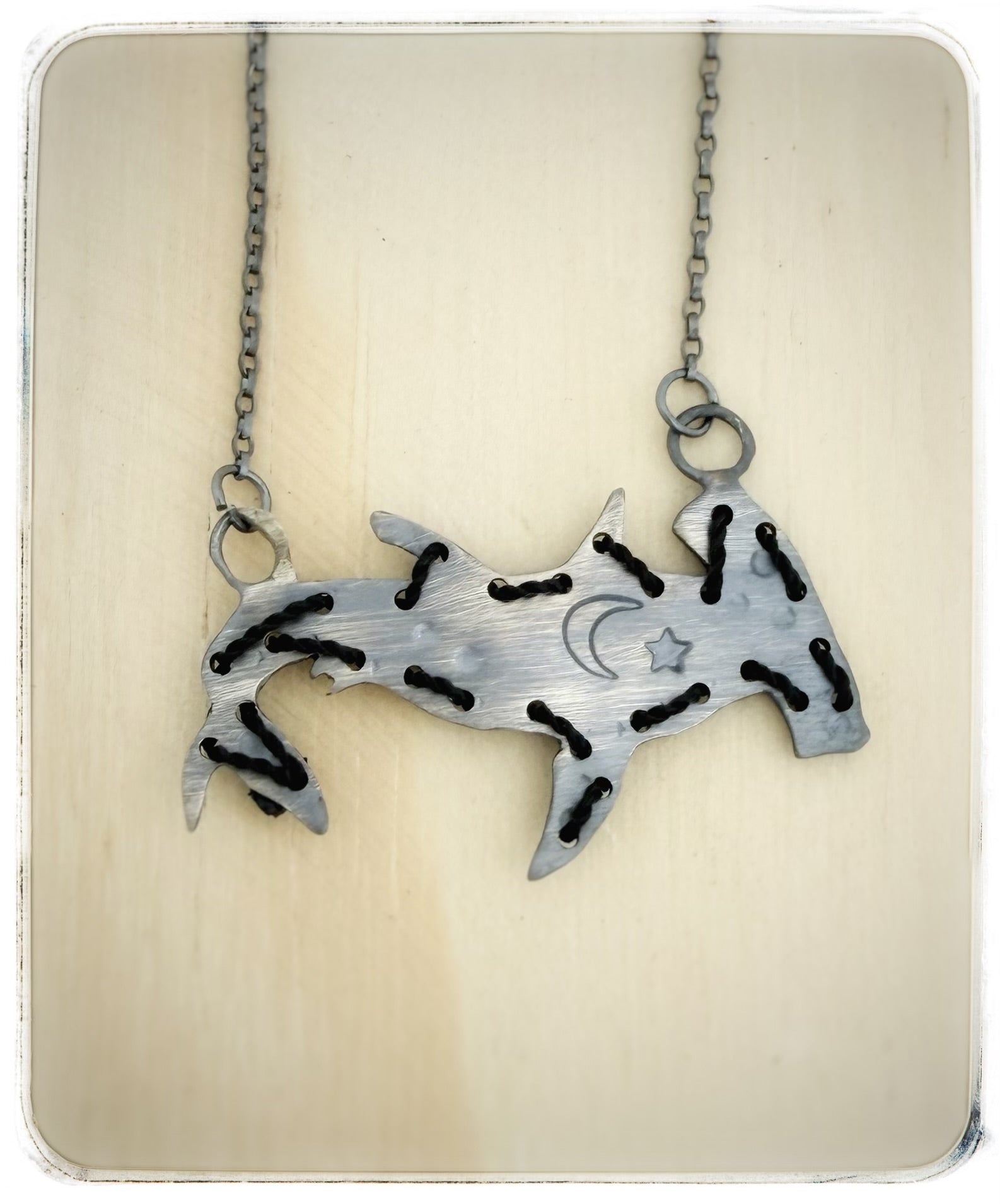 Stitched Hammerhead Shark Necklace