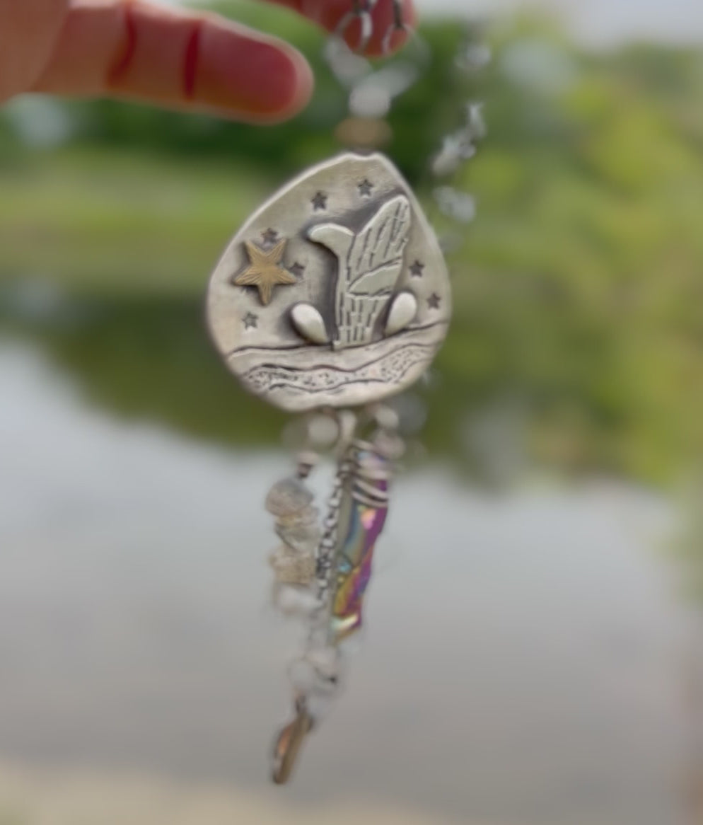 Whale Love Charm Necklace
