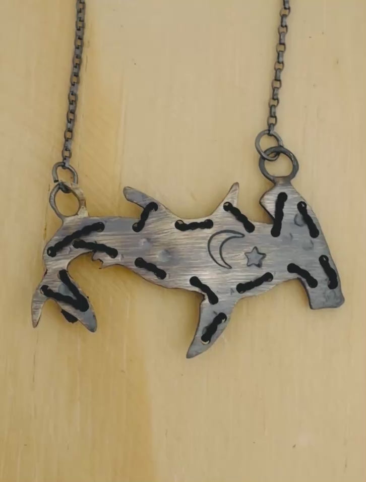 Stitched Hammerhead Shark Necklace