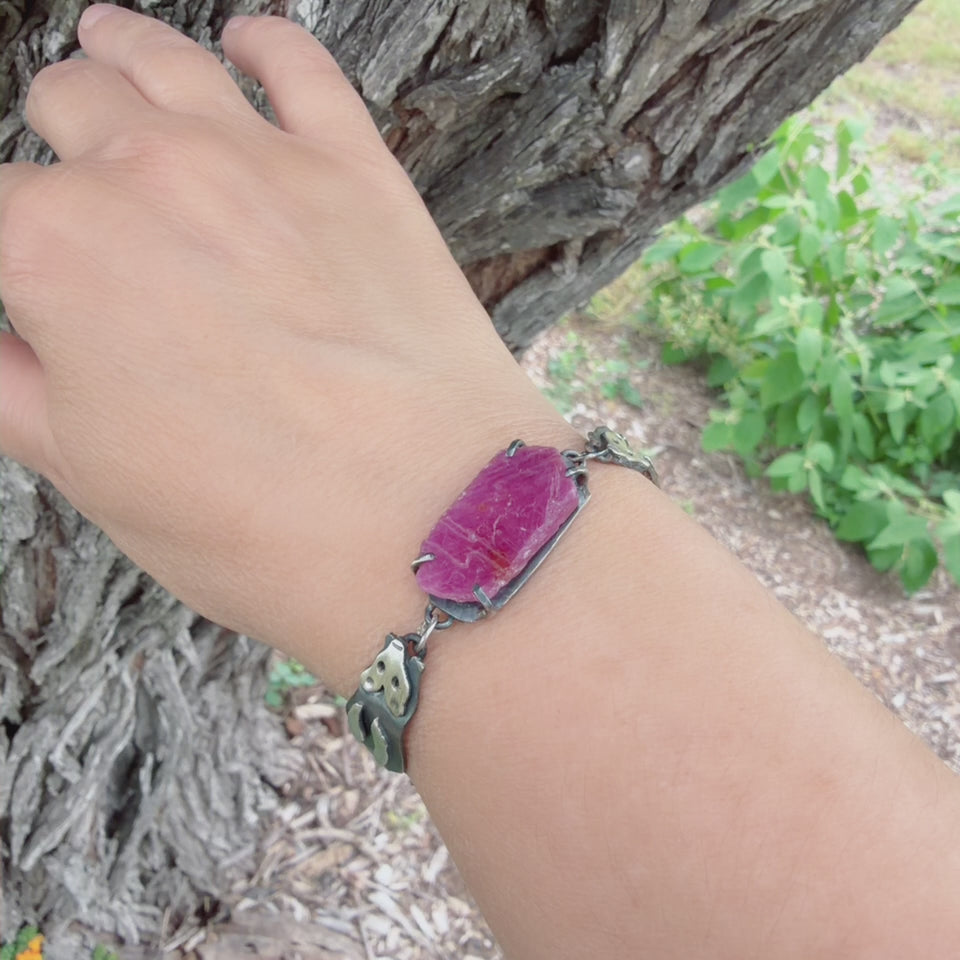 Opossum Raw Ruby Bracelet