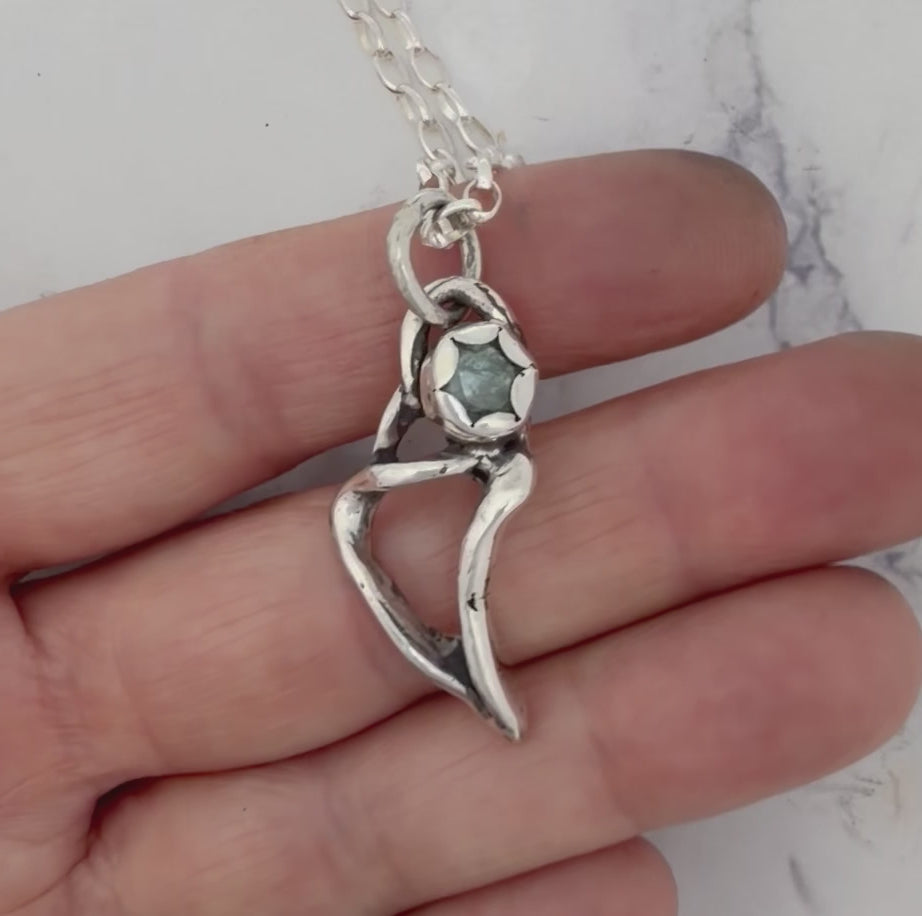 Kyanite Silver Necklace