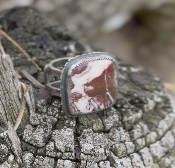 Coconut Jasper Ring