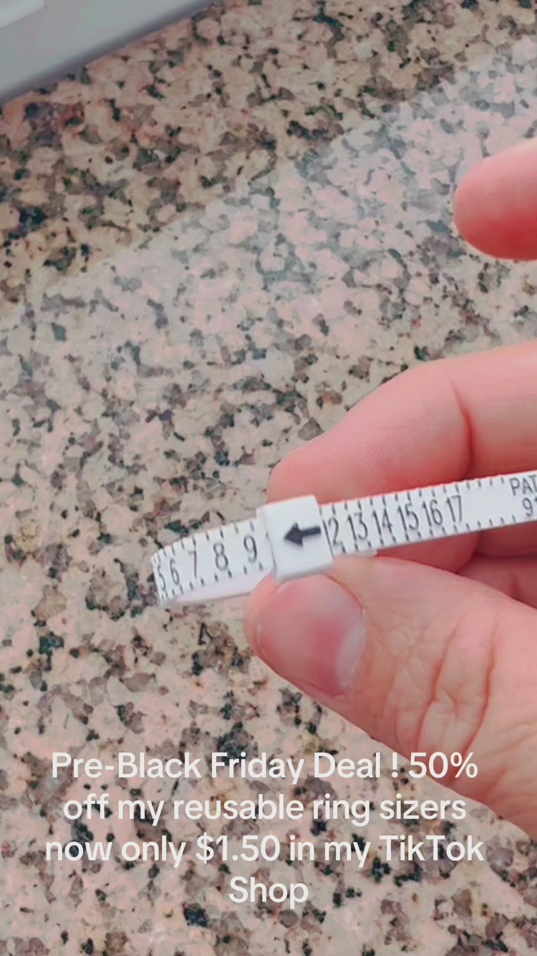 Adjustable Reusable Ring Sizer