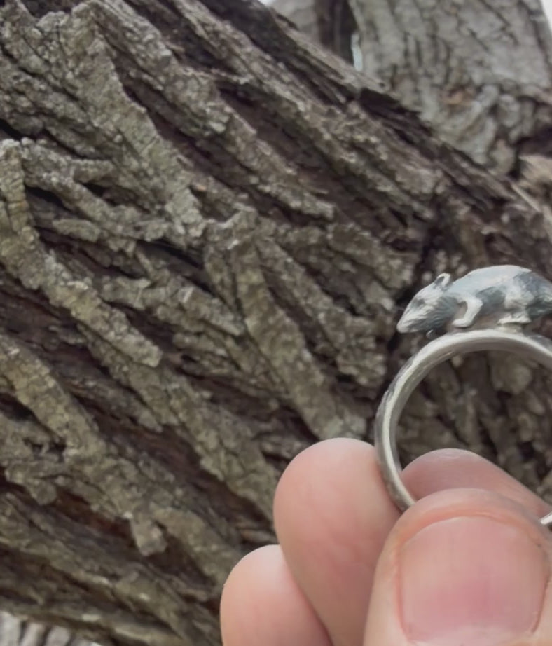 Opossum Love Ring