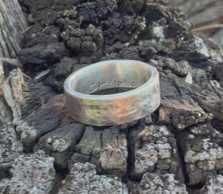 Hammered Sterling Silver Band Ring