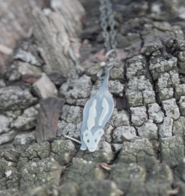 Hanging Opossum Necklace